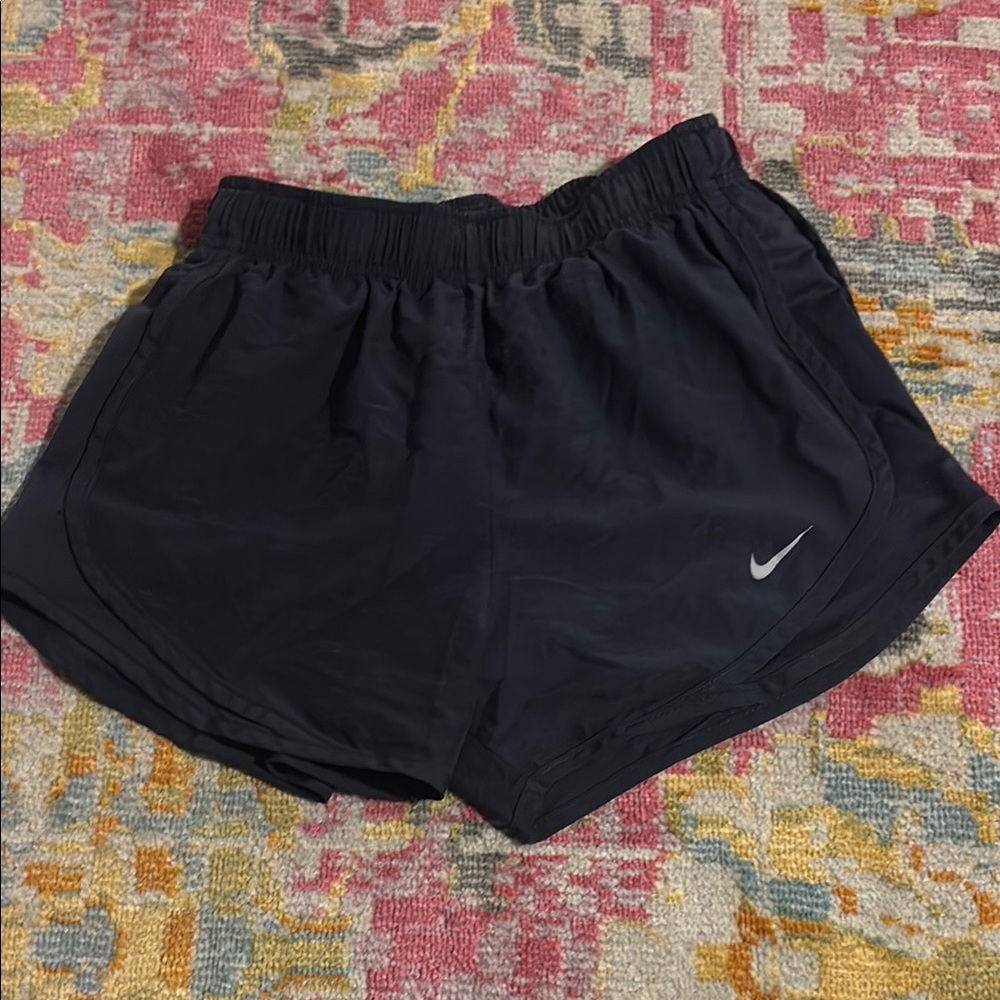 Nike Navy Blue Athletic Shorts with Elastic Waistband